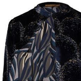 SIYU Spolverino reversibile in velluto Blue