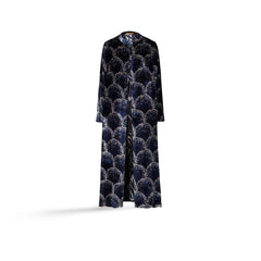 SIYU Spolverino reversibile in velluto Blue