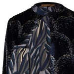 SIYU Spolverino reversibile in velluto Blue