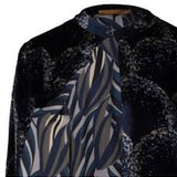 SIYU Spolverino reversibile in velluto Blue