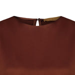 SIYU Top in viscosa Marrone