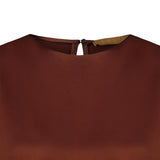 SIYU Top in viscosa Marrone