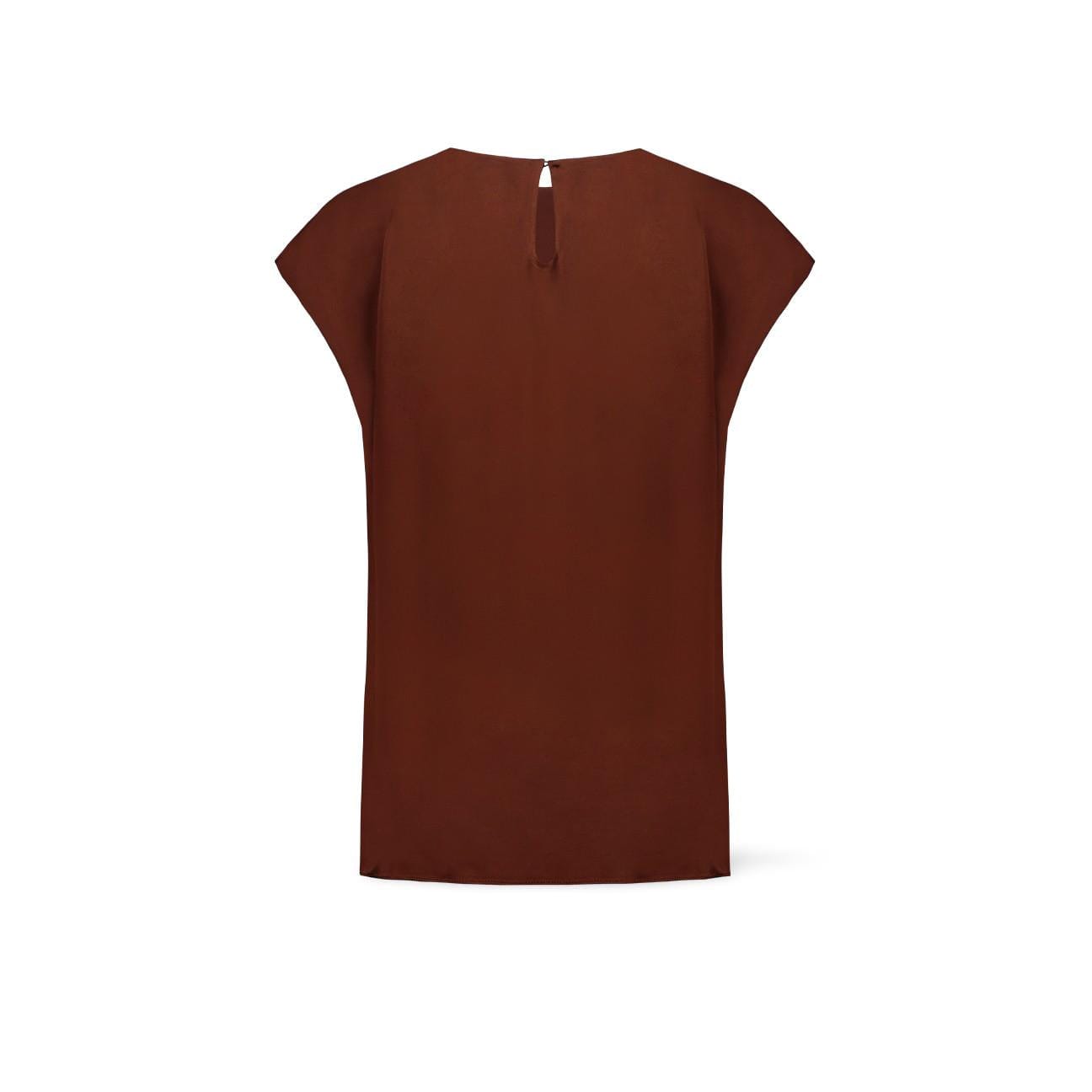 SIYU Top in viscosa Marrone