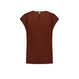 SIYU Top in viscosa Marrone