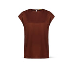 SIYU Top in viscosa Marrone