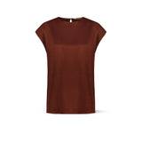 SIYU Top in viscosa Marrone