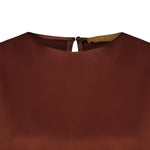 SIYU Top in viscosa Marrone