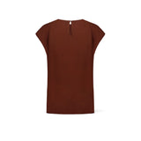 SIYU Top in viscosa Marrone
