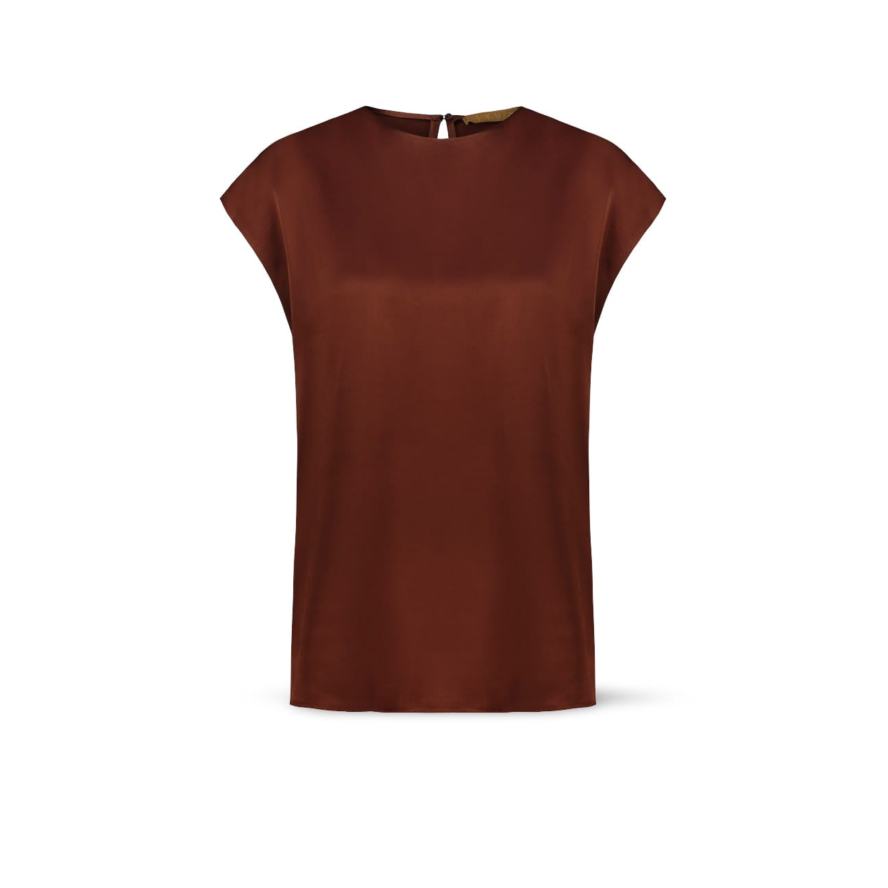 SIYU Top in viscosa Marrone