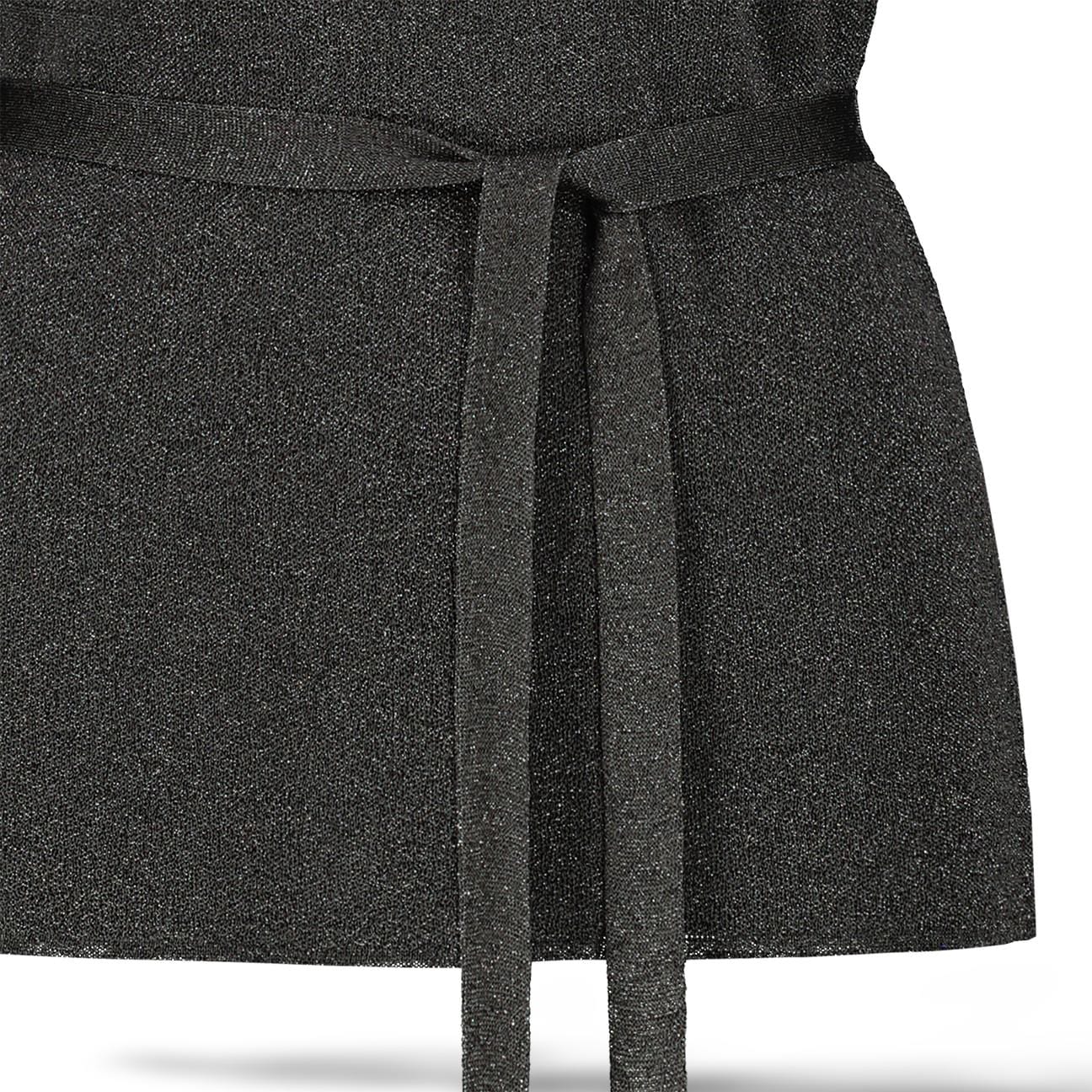 SIYU Top monospalla in lurex Argento