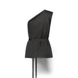SIYU Top monospalla in lurex Argento