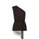 SIYU Top monospalla in lurex Bronzo