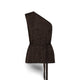 SIYU Top monospalla in lurex Bronzo