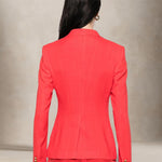 TAGLIATORE Blazer donna Coral in viscosa Rosso Corallo