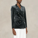 TAGLIATORE Blazer donna in velluto Grigio