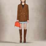 TAGLIATORE Blazer donna Josie in pelle scamosciata Cuoio