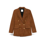 TAGLIATORE Blazer donna Josie in pelle scamosciata Cuoio