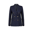 Blazer donna Parigi  in viscosa doppiopetto Blue