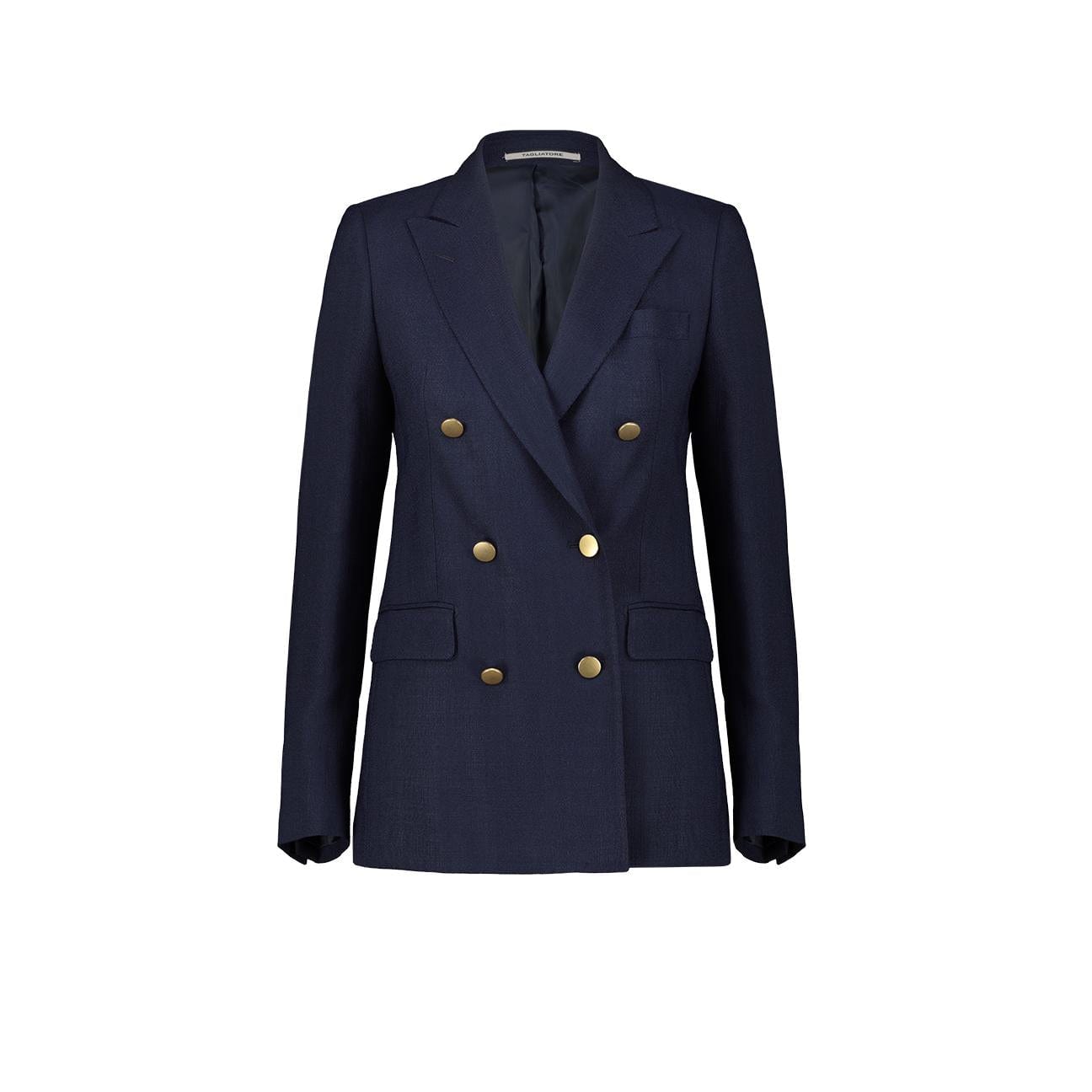 TAGLIATORE Blazer donna Parigi  in viscosa doppiopetto Blue