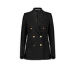 Blazer donna Parigi  in viscosa doppiopetto Nero