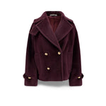 TAGLIATORE Caban donna Sheila in alpaca Bordeaux