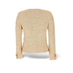 TAGLIATORE Giacca Beverly in tweed Beige e Oro