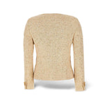 TAGLIATORE Giacca Beverly in tweed Beige e Oro