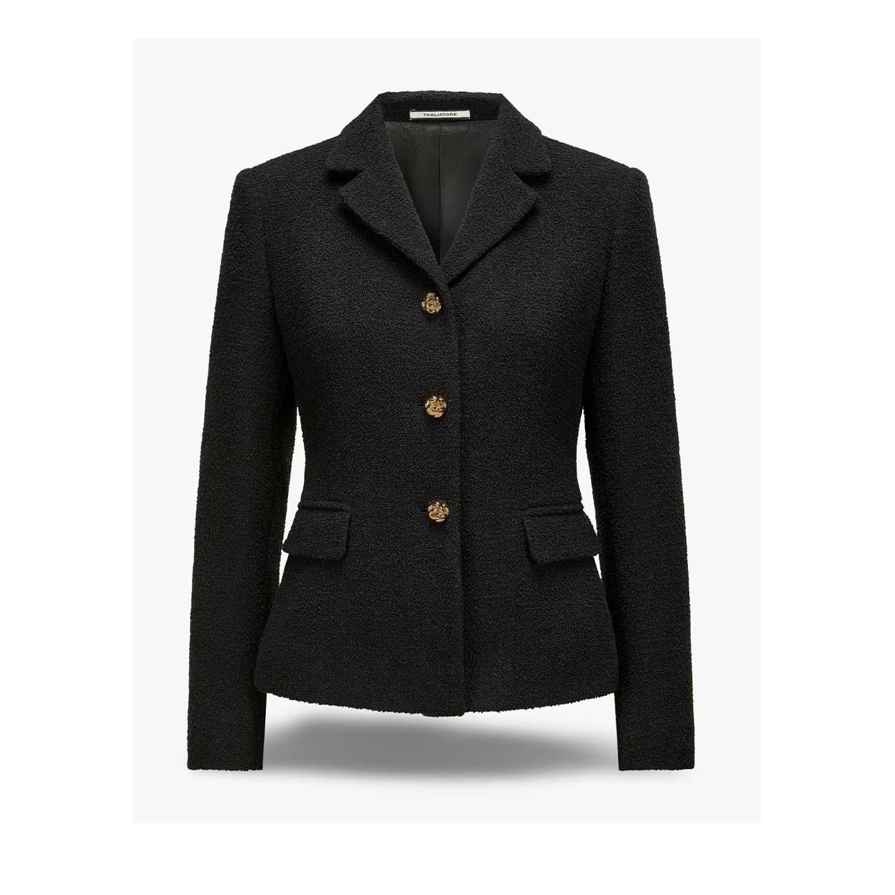 TAGLIATORE Giacca donna Daria in bouclè Nero