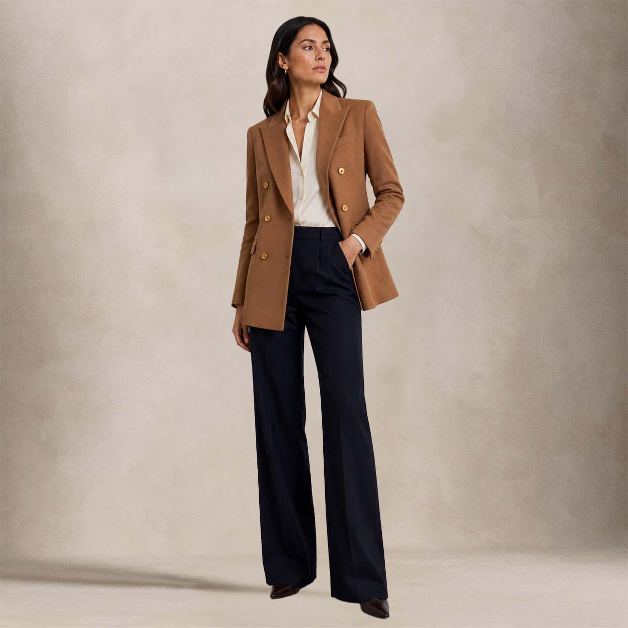 TAGLIATORE Giacca donna in cashmere Jasmine Cammello