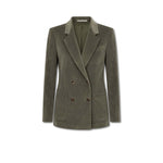 TAGLIATORE Giacca donna in velluto Najade Verde Grigio