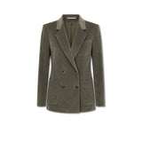 TAGLIATORE Giacca donna in velluto Najade Verde Grigio