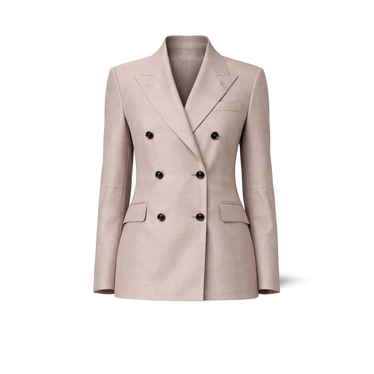 TAGLIATORE Giacca donna Parigi doppiopetto in lana seta  Beige