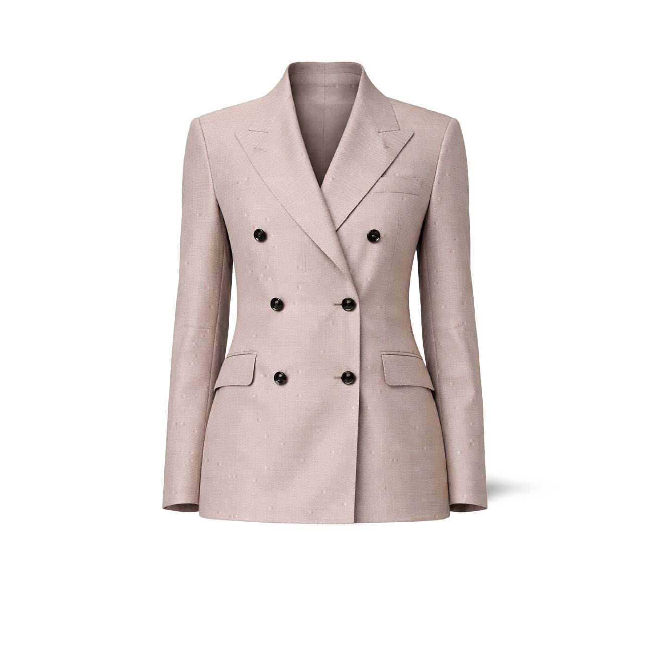 TAGLIATORE Giacca donna Parigi doppiopetto in lana seta  Beige