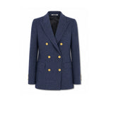 TAGLIATORE Giacca donna Parigi in herrigbone Blue Nero