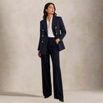 TAGLIATORE Giacca donna Parigi in herrigbone Blue Nero
