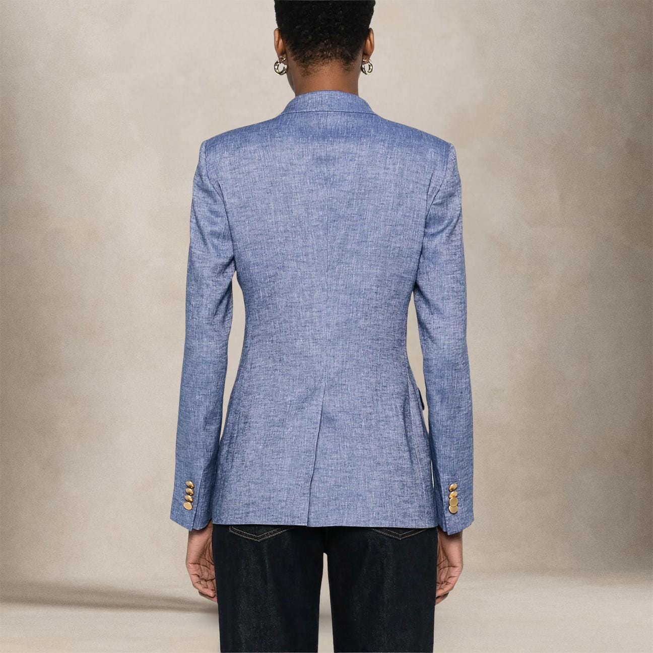 TAGLIATORE Giacca Jasmine in lino Denim