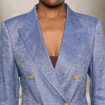 TAGLIATORE Giacca Jasmine in lino Denim