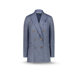 TAGLIATORE Giacca Jasmine in lino Denim
