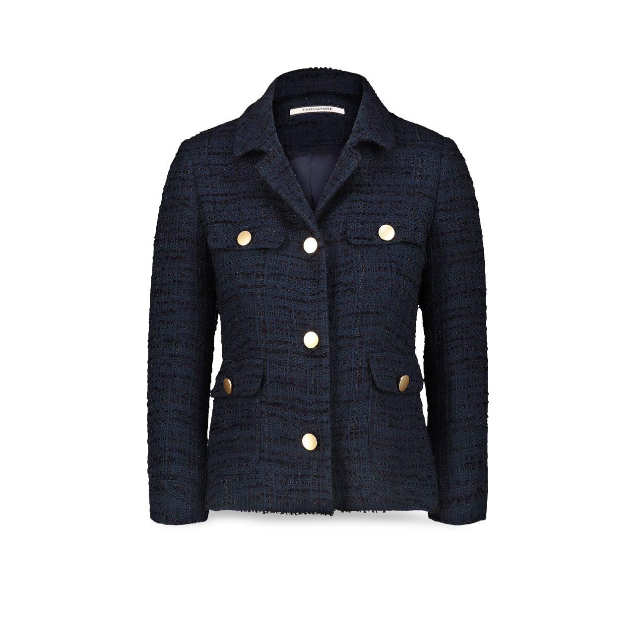 TAGLIATORE Giacchina donna in tweed Jewel Blue