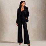 TAGLIATORE Pantalone donna in lana Nero