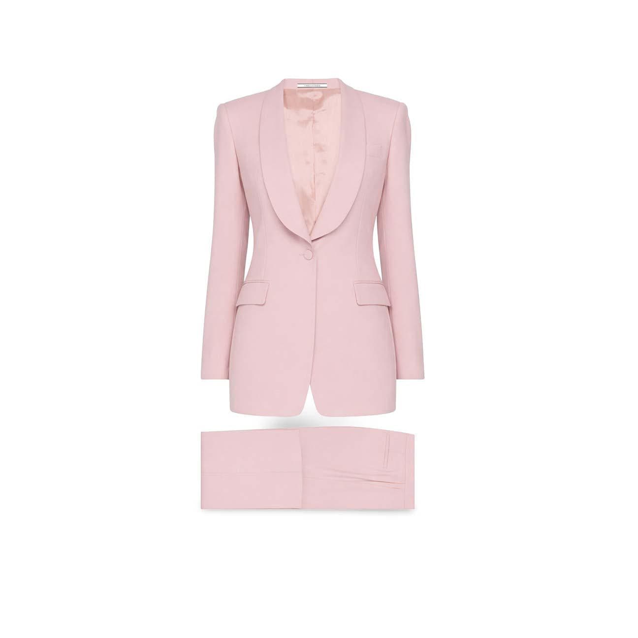 TAGLIATORE Tailleur donna monopetto in lana bistrech Poudre