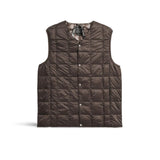 TAION Gilet uomo con scollo V Brown