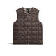 TAION Gilet uomo con scollo V Brown