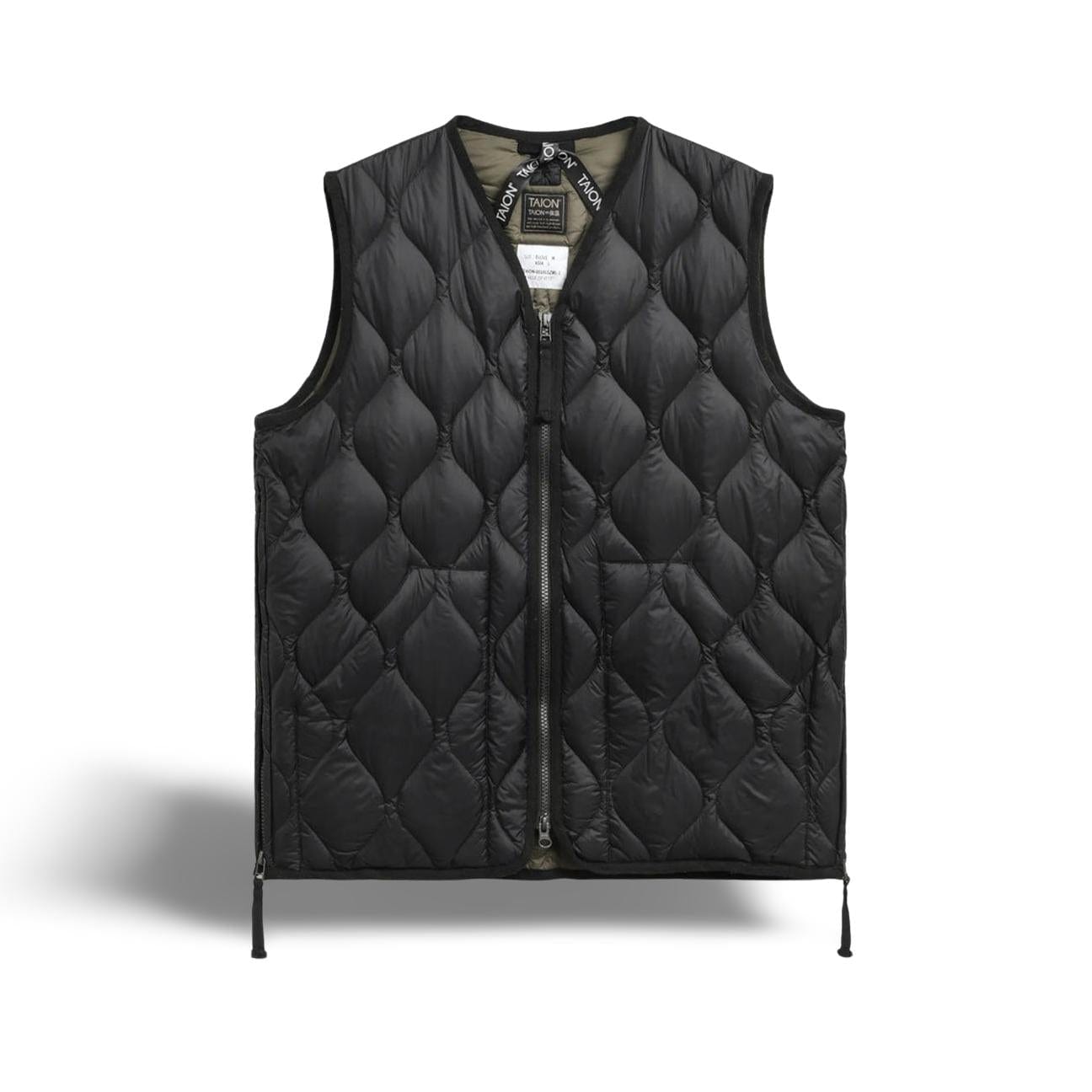 TAION Gilet uomo military Nero