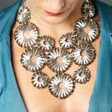 TATABORELLO Collana Girasoli Argento