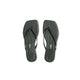 TKEES Sandali Square Toe Lily Croc Emerald