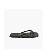TKEES Sandali Square Toe Lily Croc Emerald