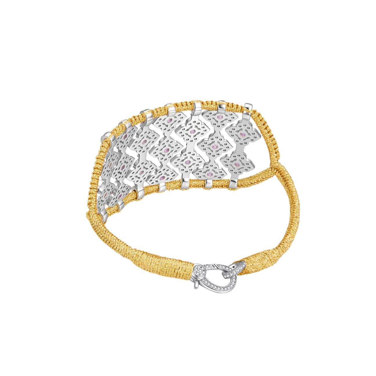 VAN DE ABEELE Bracciale donna Brasilia Amethyst Gold