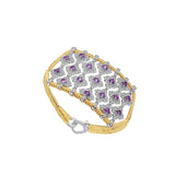 VAN DE ABEELE Bracciale donna Brasilia Amethyst Gold