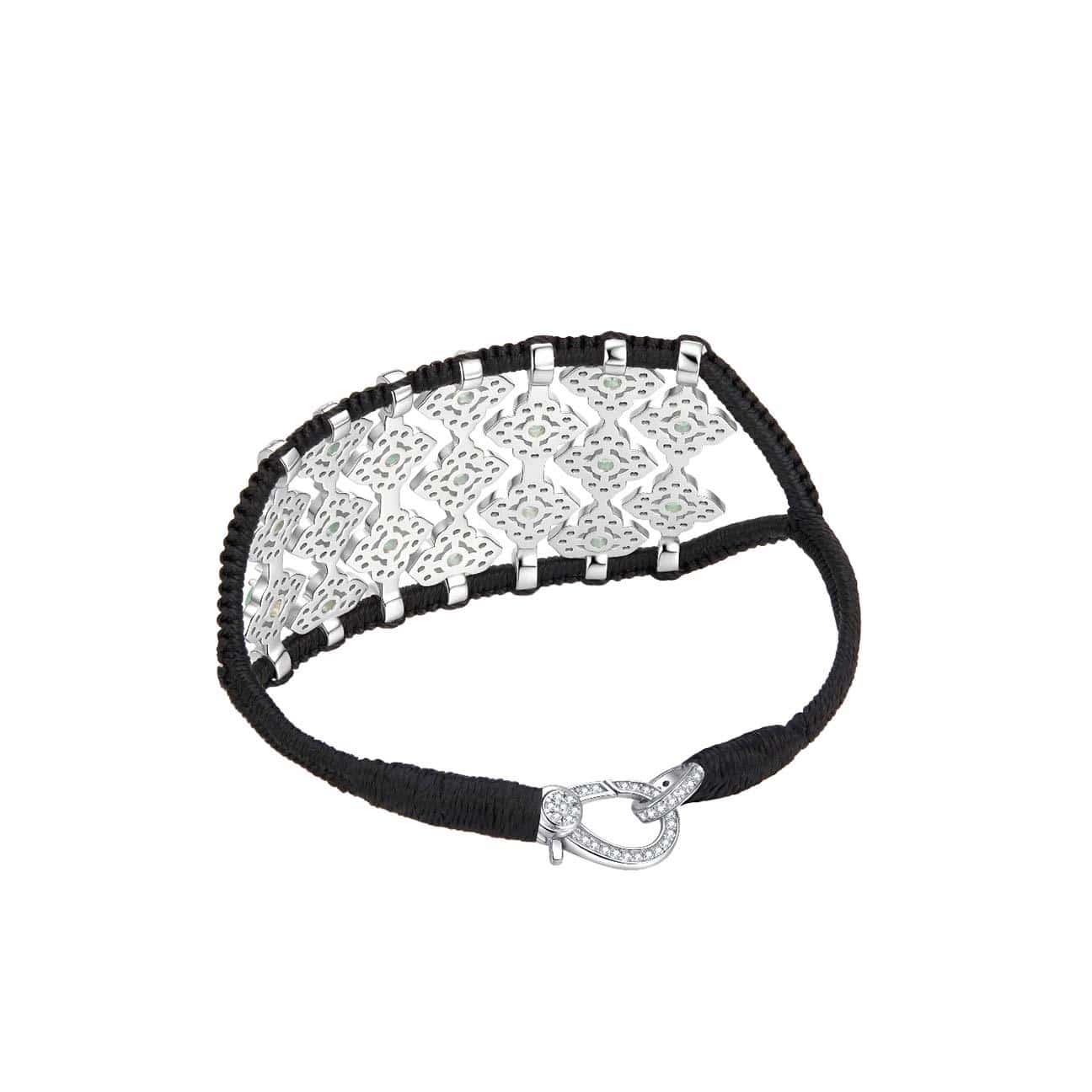 VAN DE ABEELE Bracciale donna Brasilia Emerald Noir